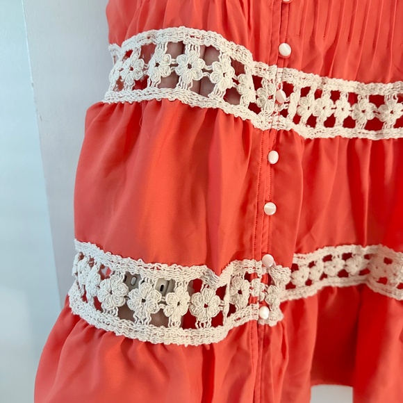 Anthropologie Coral Crochet Tank - Picture 5 of 6